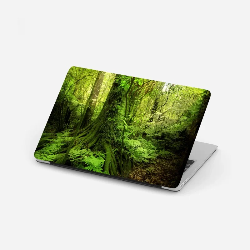 Adesivo per laptop foresta tropicale incantata