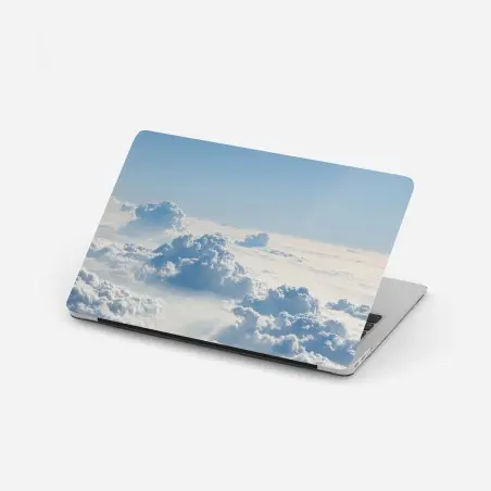Adesivo per laptop morbide nuvole sopra l'orizzonte • Wallissimo®
