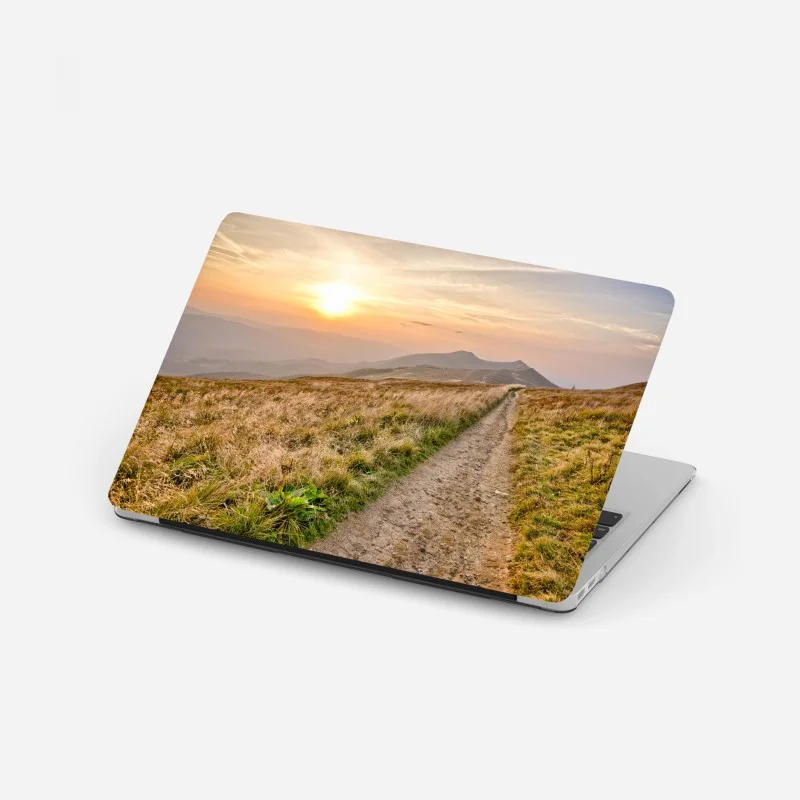 Adesivo per laptop sentiero al tramonto sulle Bieszczady (Carpazi)