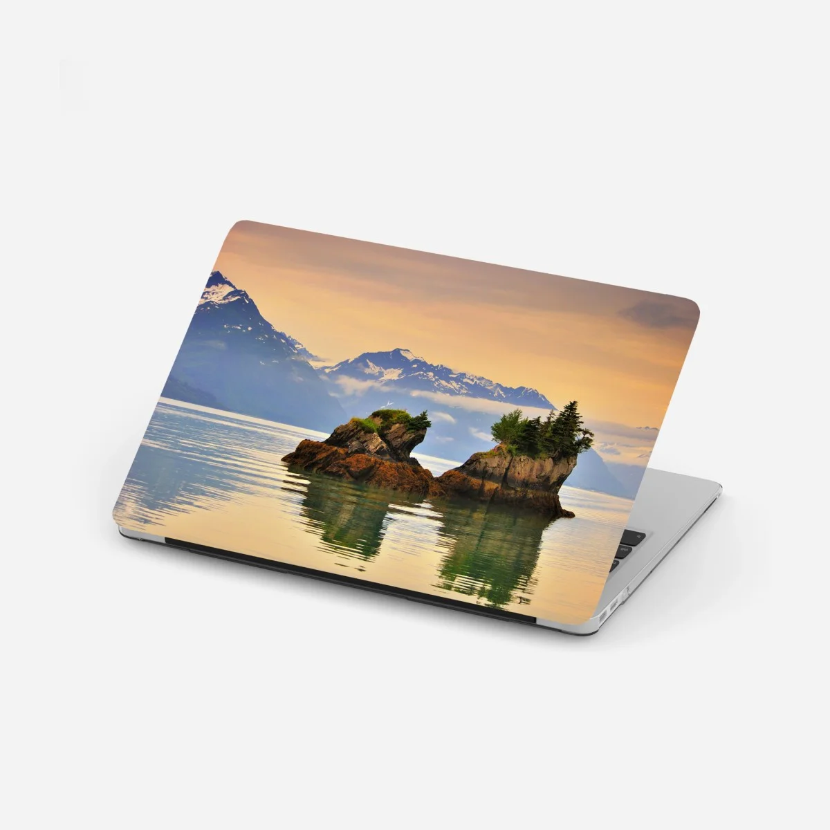 Adesivo per laptop riflessi di isolotti al tramonto • Wallissimo® Adesivo per laptop riflessi di isolotti al tramonto • Wallissimo®