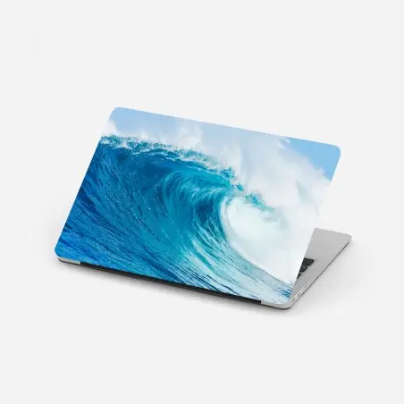 Adesivo per laptop maestosa onda turchese dell'oceano • Wallissimo®