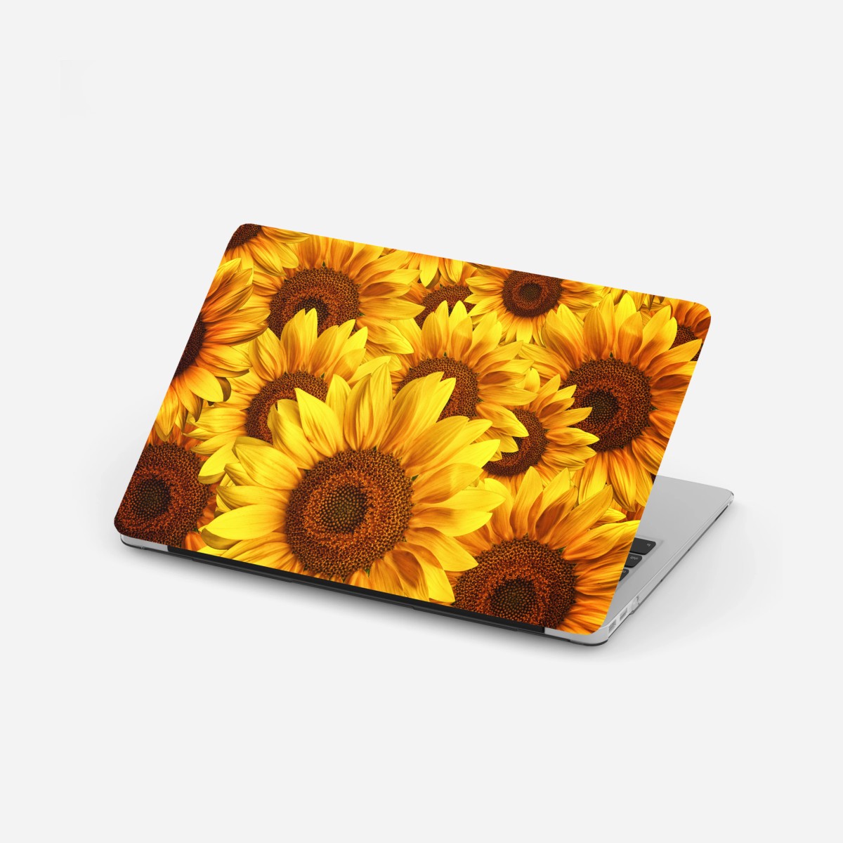 Adesivo per laptop esplosione di girasoli dorati • Wallissimo®