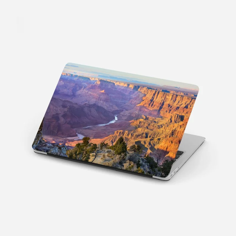 Adesivo per laptop tramonto sul Grand Canyon: paesaggio del fiume Colorado