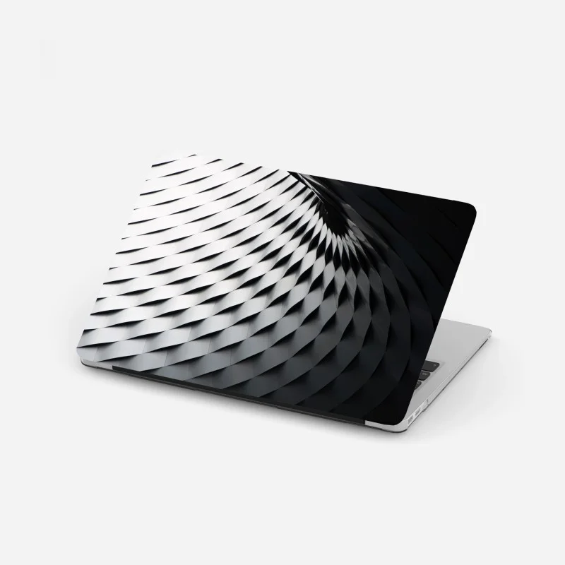 Adesivo per laptop metallo intrecciato motivo geometrico