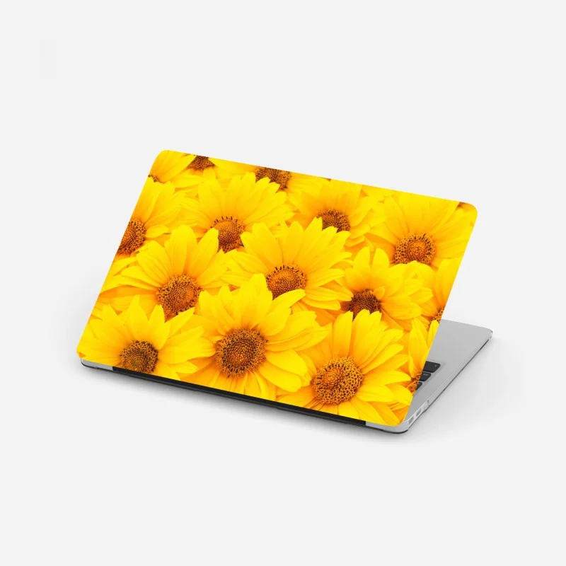 Adesivo per laptop esplosione di girasoli luminosi