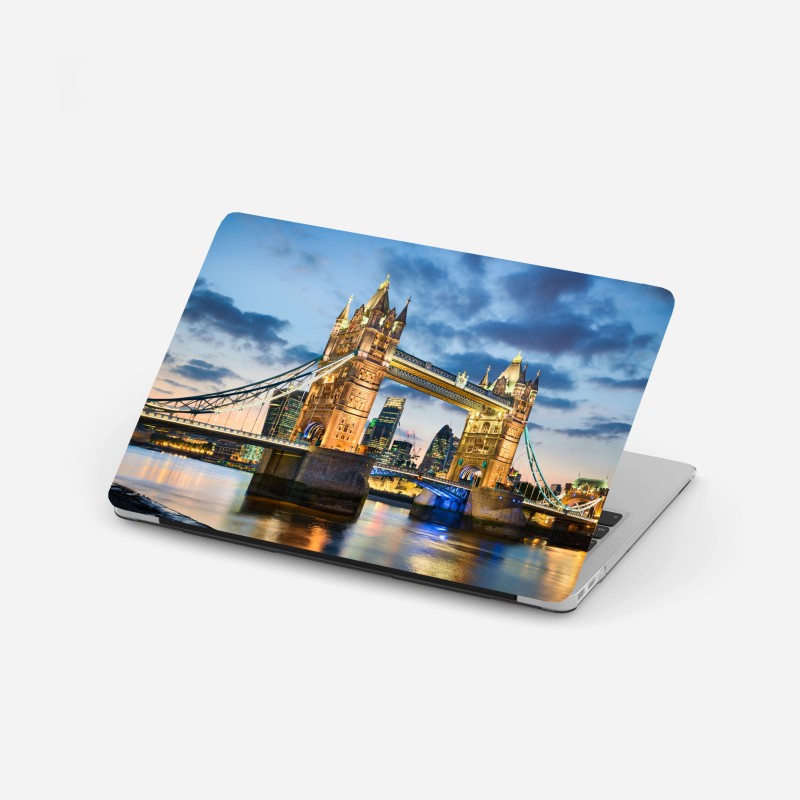Adesivo per laptop tramonto sul Tower Bridge di Londra