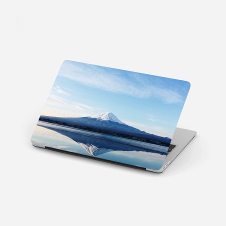Adesivo per laptop riflessi del Monte Fuji sul lago • Wallissimo®