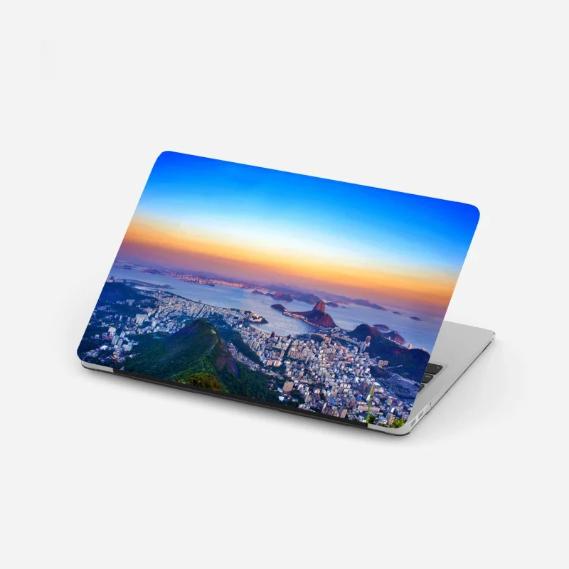 Adesivo per laptop panorama mozzafiato di Rio de Janeiro al tramonto
