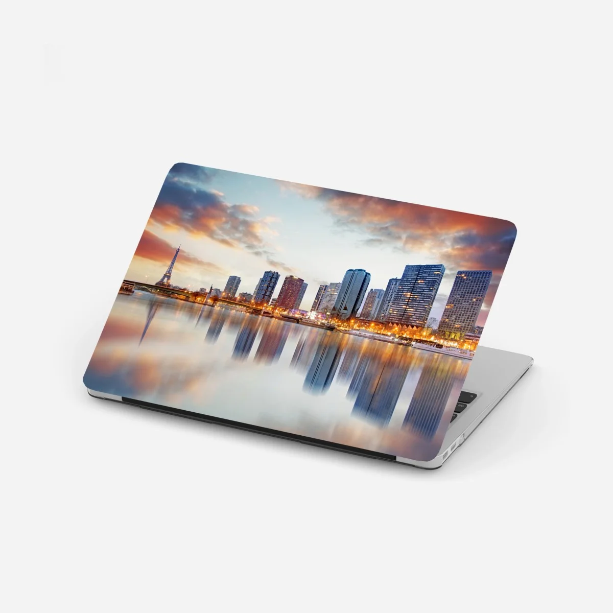 Adesivo per laptop tramonto sulla Senna a Parigi • Wallissimo® Adesivo per laptop tramonto sulla Senna a Parigi • Wallissimo®