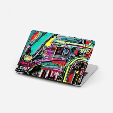 Adesivo per laptop sinfonia cromatica urbana • Wallissimo®
