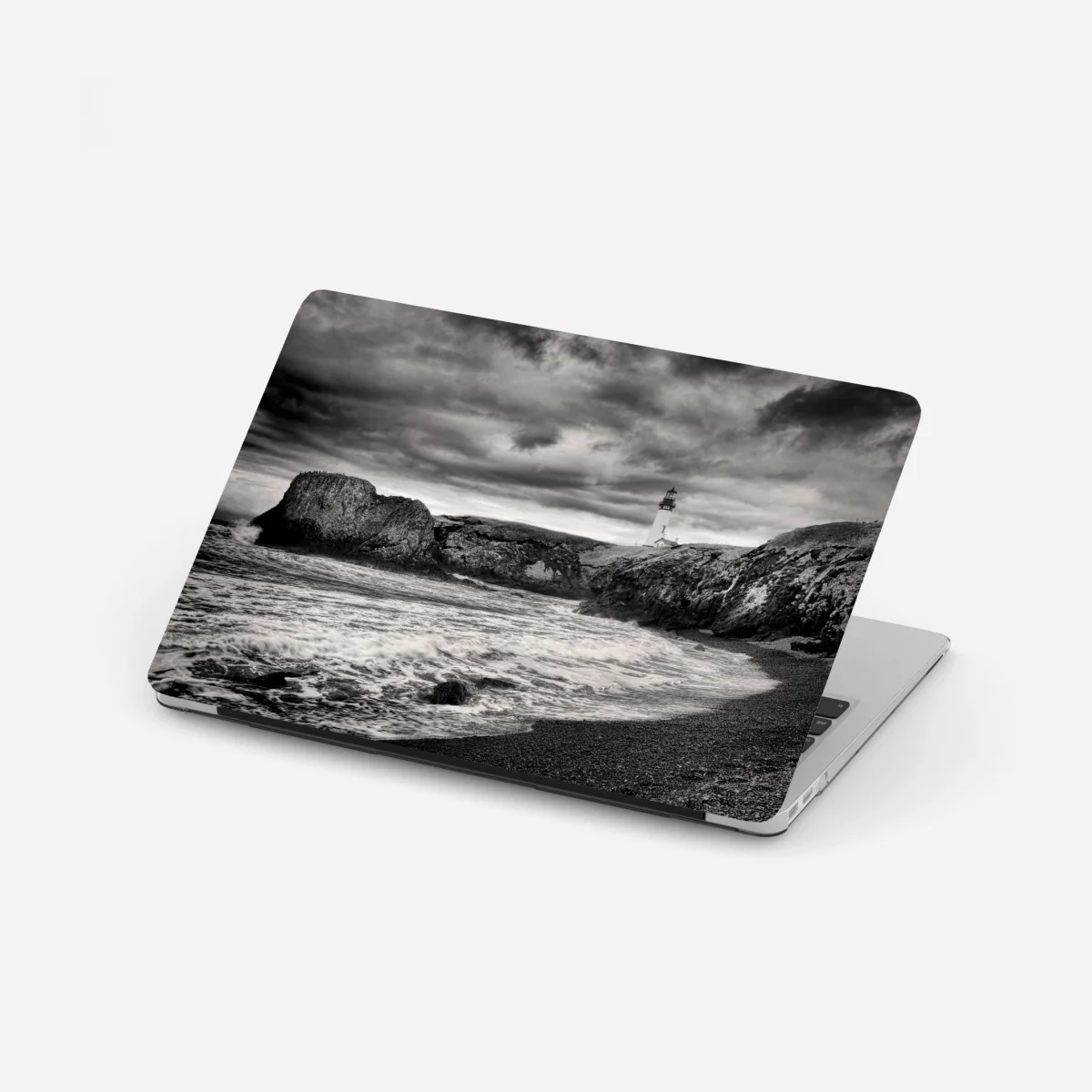 Adesivo per laptop faro di Yaquina Bay sulla costa tempestosa • Wallissimo® Adesivo per laptop faro di Yaquina Bay sulla costa tempestosa • Wallissimo®