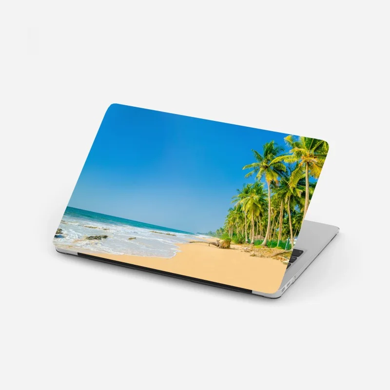 Adesivo per laptop paradiso di palme e mare