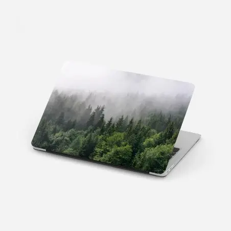Adesivo per laptop sussurro di nebbia nella foresta • Wallissimo®
