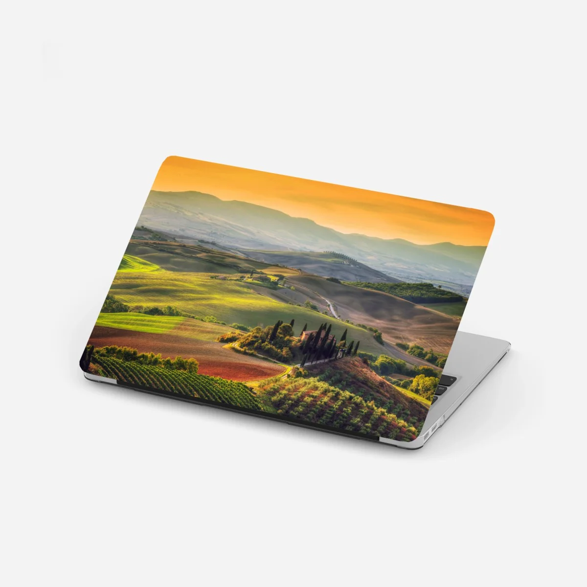 Adesivo per laptop colline dorate al tramonto • Wallissimo® Adesivo per laptop colline dorate al tramonto • Wallissimo®