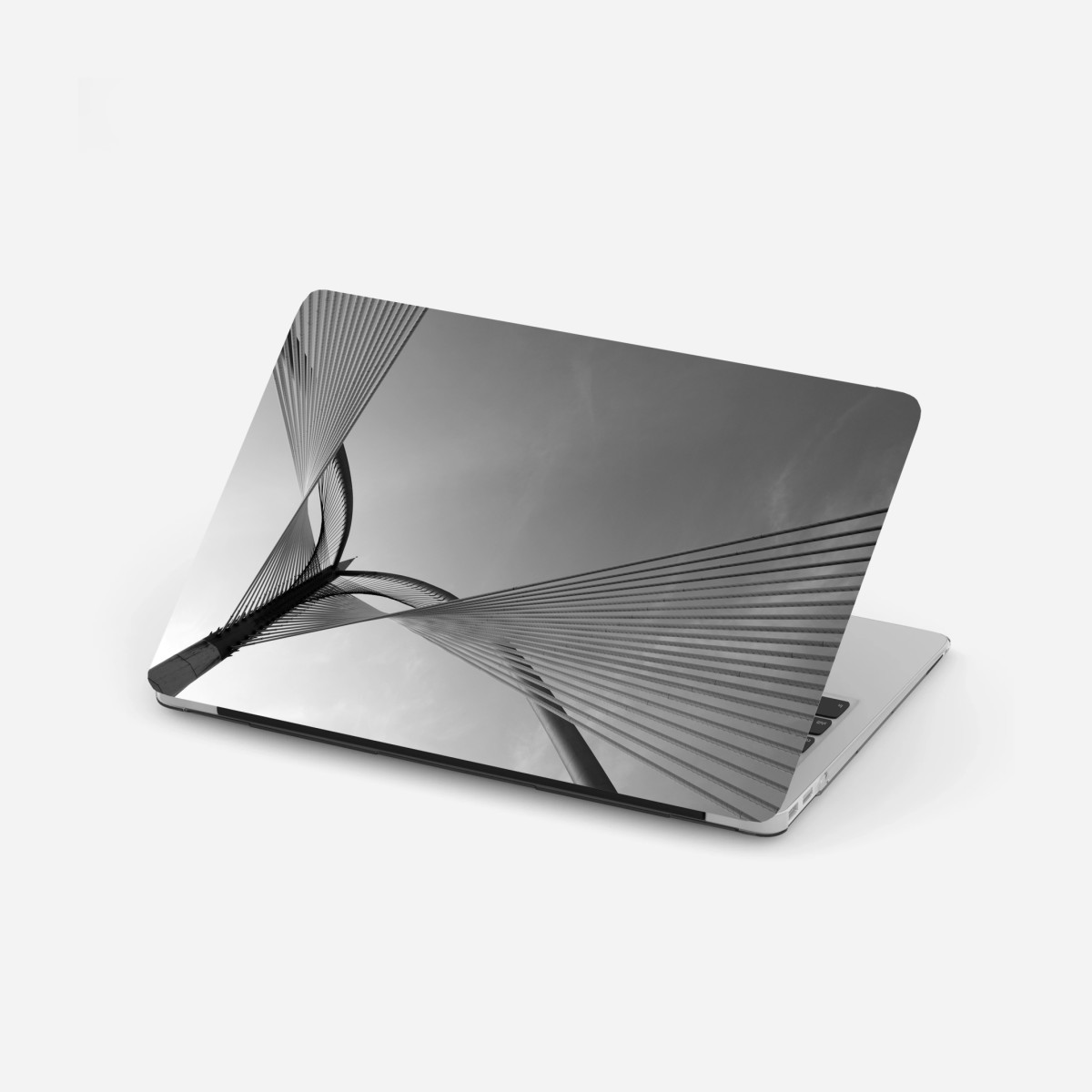Adesivo per laptop linee intrecciate dell'architettura moderna • Wallissimo®