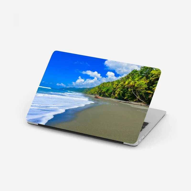 Adesivo per laptop spiaggia selvaggia di Corcovado, Costa Rica