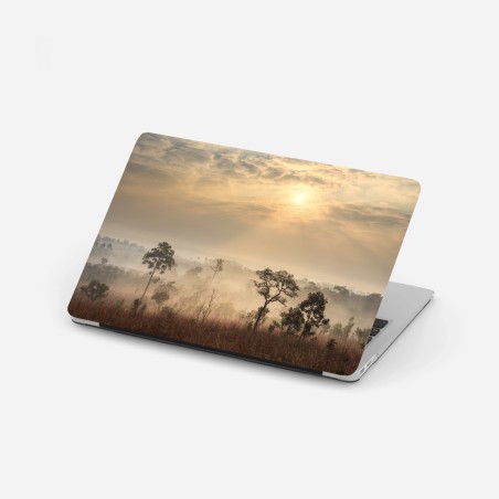 Adesivo per laptop alba nella savana della Thailandia • Wallissimo®
