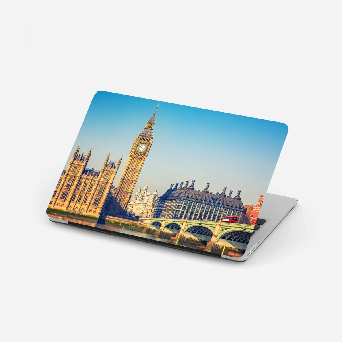 Adesivo per laptop tramonto su Westminster e Big Ben a Londra • Wallissimo® Adesivo per laptop tramonto su Westminster e Big Ben a Londra • Wallissimo®