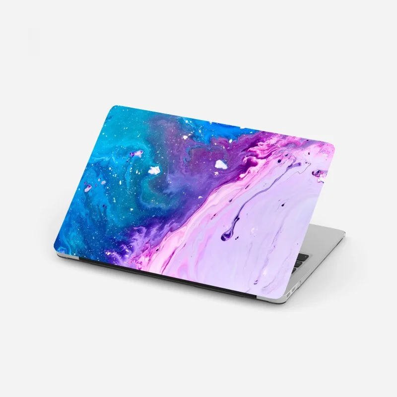 Adesivo per laptop cascata cromatica blu e viola