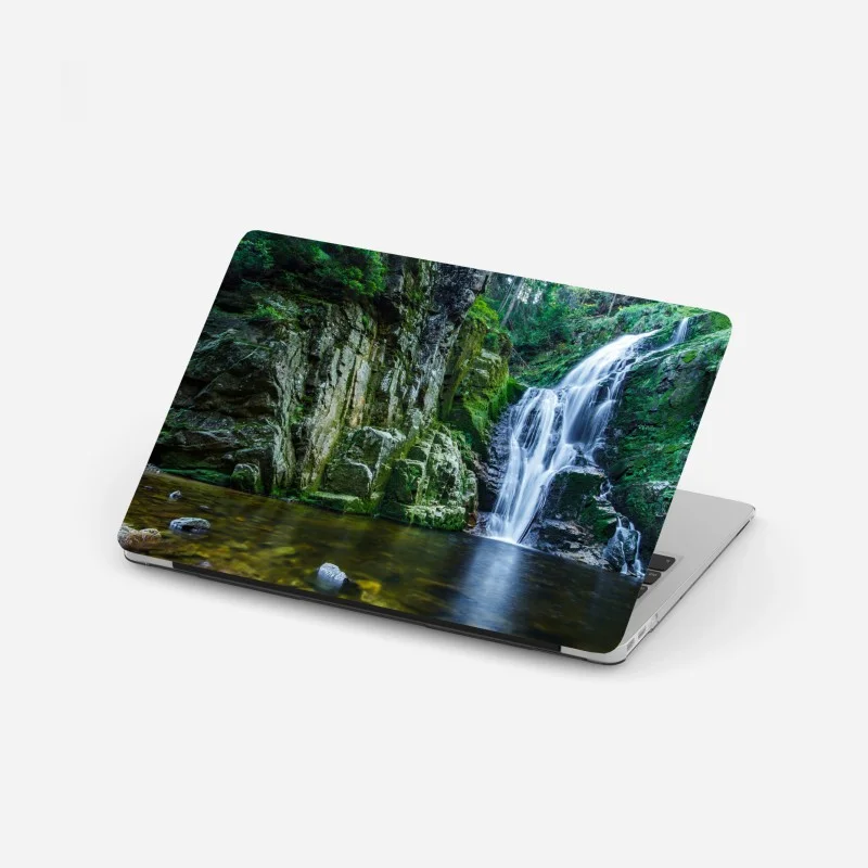 Adesivo per laptop cascata di Kamienczyk nel cuore del bosco