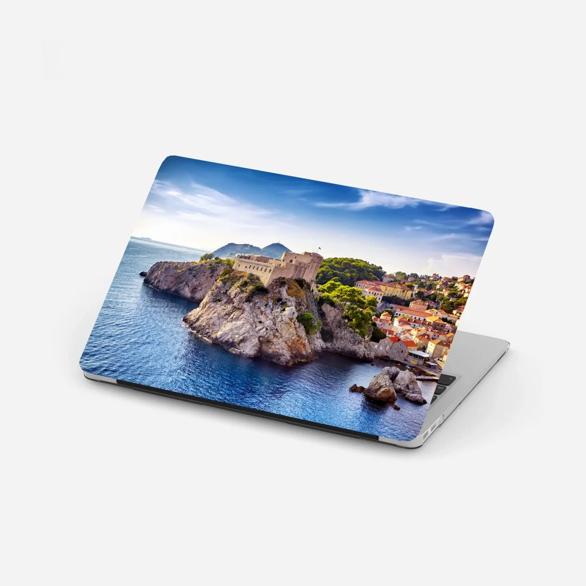 Adesivo per laptop tramonto su Dubrovnik: fortezza sulla scogliera • Wallissimo® Adesivo per laptop tramonto su Dubrovnik: fortezza sulla scogliera • Wallissimo®