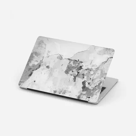 Adesivo per laptop texture di muro vintage in bianco e nero • Wallissimo®
