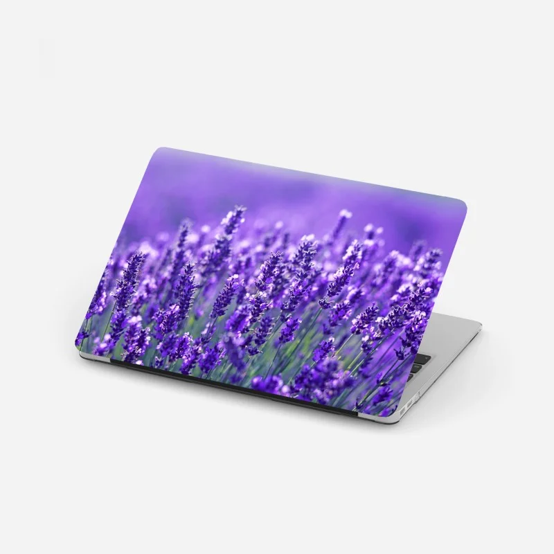 Adesivo per laptop un mare di lavanda in dettaglio