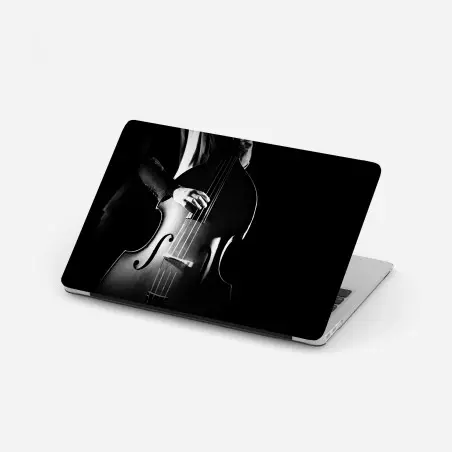 Adesivo per laptop eleganza del contrabbasso in controluce • Wallissimo®