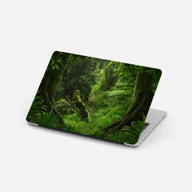 Adesivo per laptop sentiero incantato nella foresta pluviale