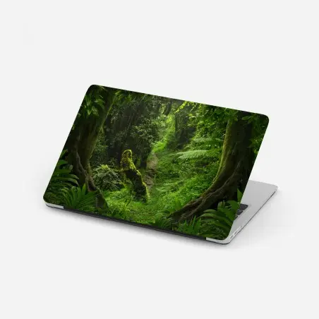Adesivo per laptop sentiero incantato nella foresta pluviale • Wallissimo®