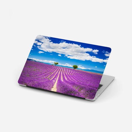 Adesivo per laptop campo di lavanda a Valensole, Provenza • Wallissimo®