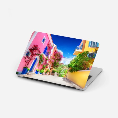 Adesivo per laptop viale fiorito a Cefalonia • Wallissimo®