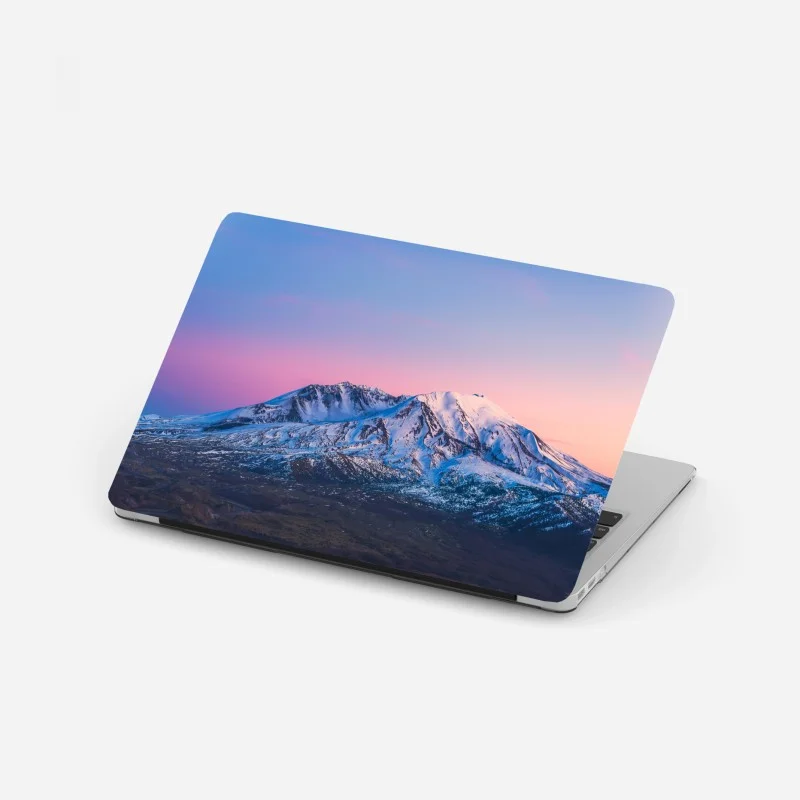 Adesivo per laptop tramonto rosa sul Mount St. Helens