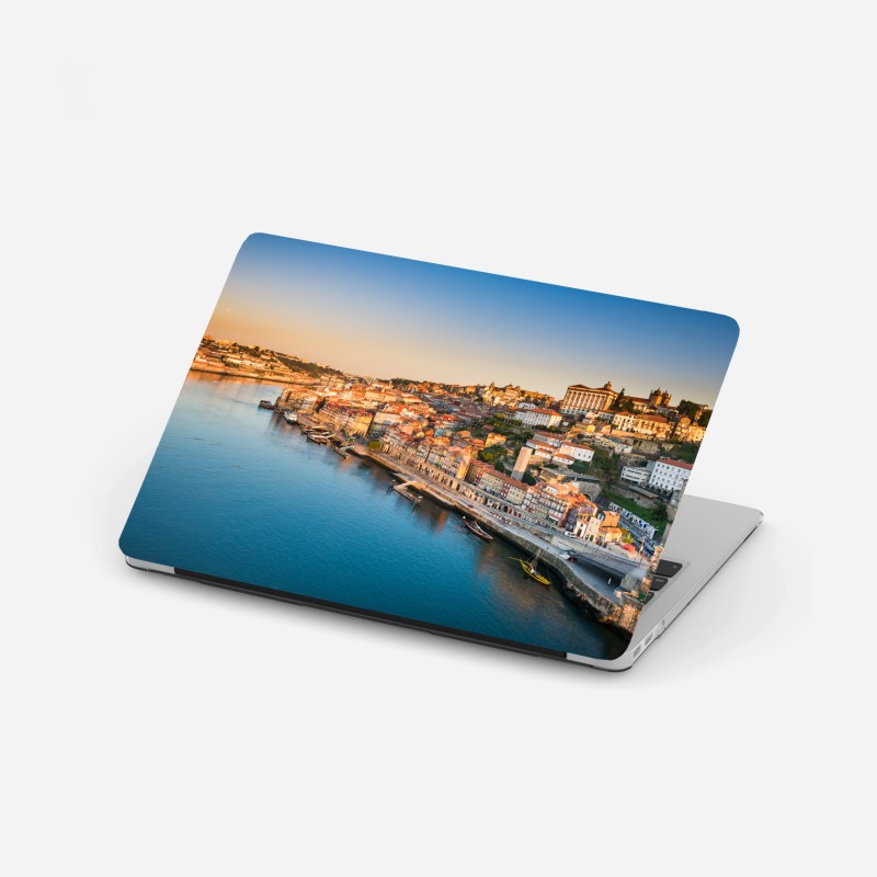 Adesivo per laptop panorama di Porto al tramonto