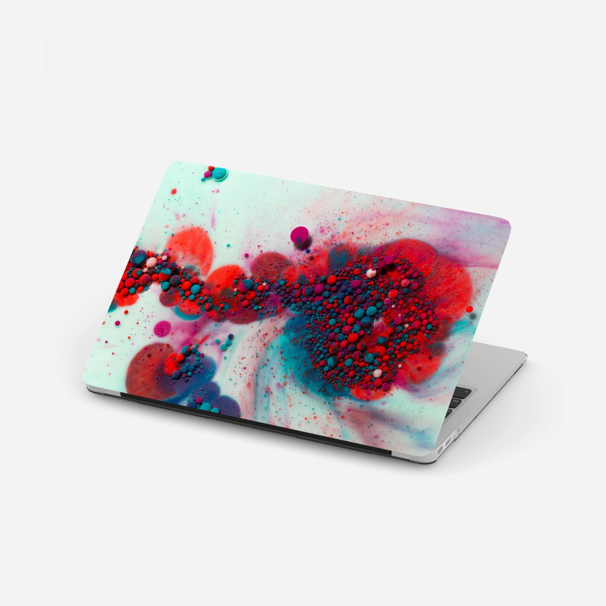 Adesivo per laptop marmo liquido cosmico dai colori vivaci • Wallissimo®
