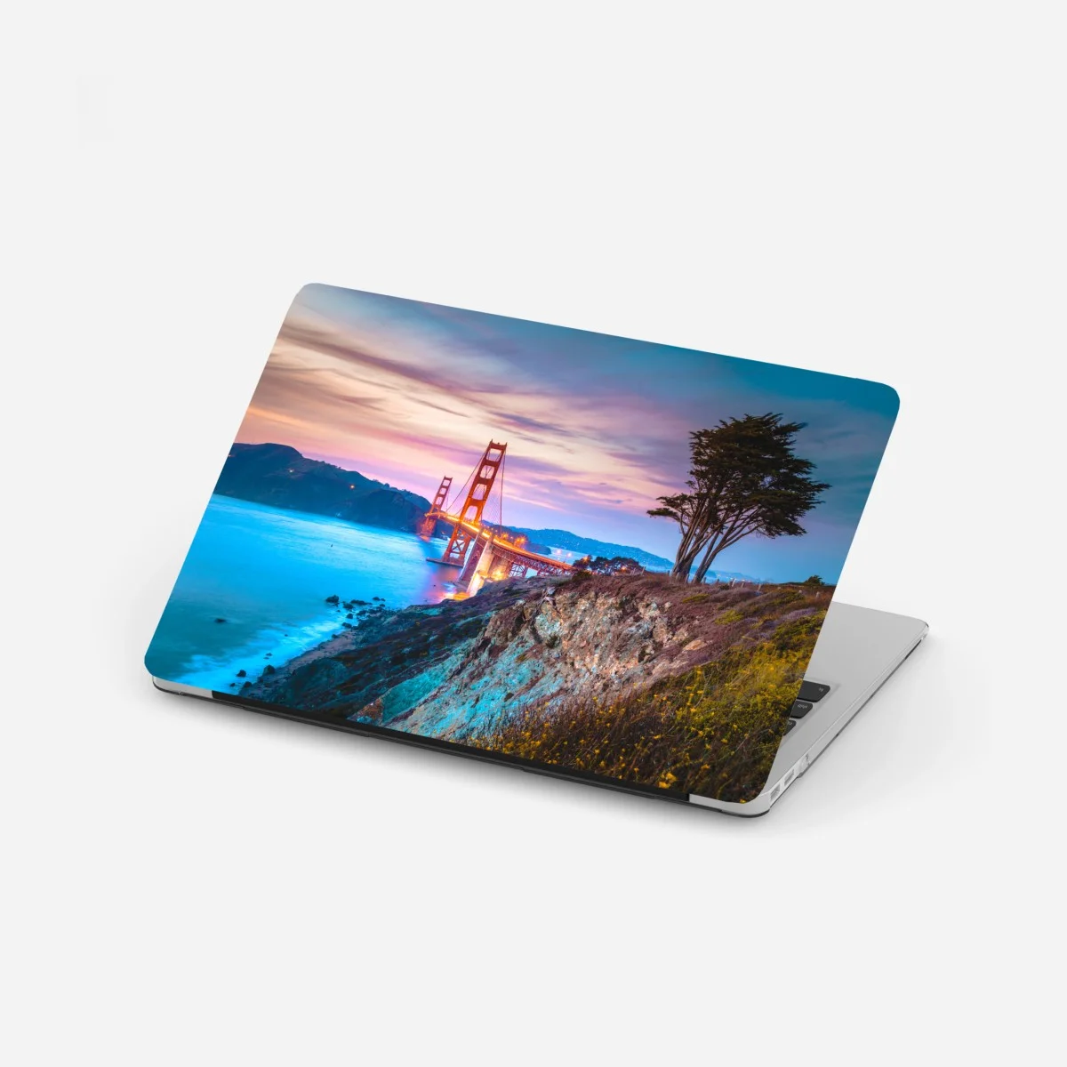 Adesivo per laptop tramonto sul Golden Gate Bridge da Baker Beach • Wallissimo® Adesivo per laptop tramonto sul Golden Gate Bridge da Baker Beach • Wallissimo®