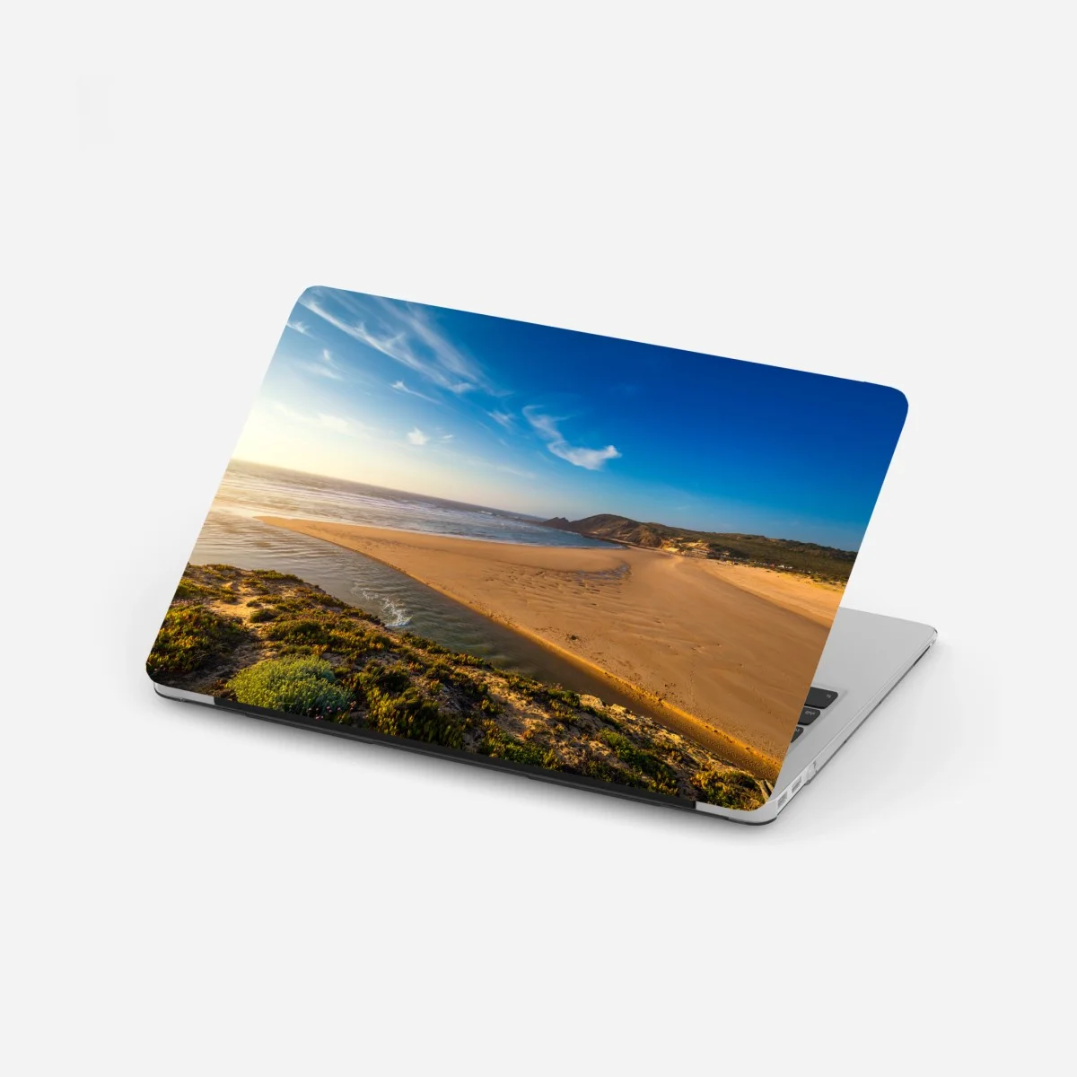 Adesivo per laptop panorama dorato di Praia da Amoreira, Algarve • Wallissimo® Adesivo per laptop panorama dorato di Praia da Amoreira, Algarve • Wallissimo®