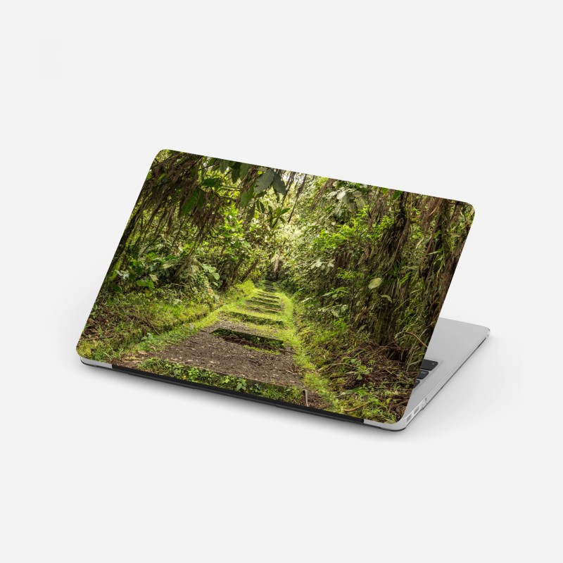 Adesivo per laptop sentiero nascosto nella foresta pluviale