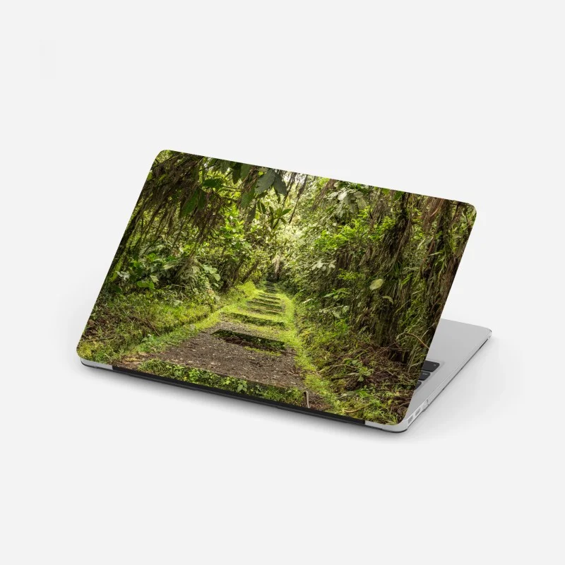 Adesivo per laptop sentiero nascosto nella foresta pluviale