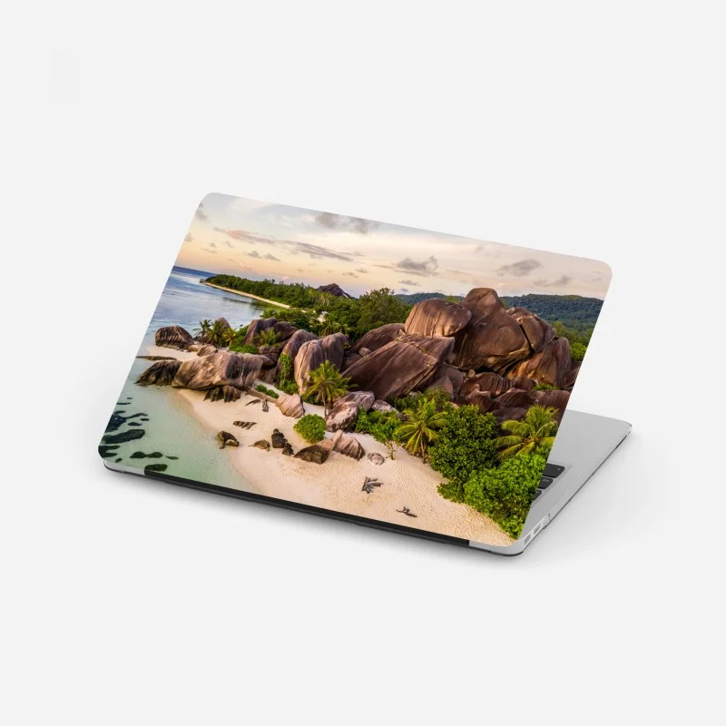 Adesivo per laptop spiaggia di Anse d'Argent, La Digue