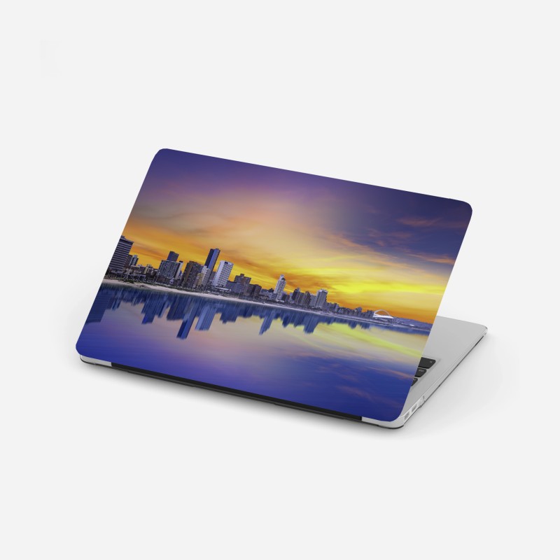 Adesivo per laptop panorama costiero al tramonto di Durban