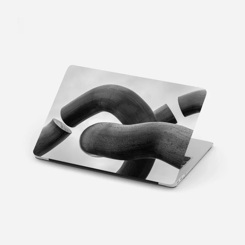 Adesivo per laptop forme scultoree intrecciate