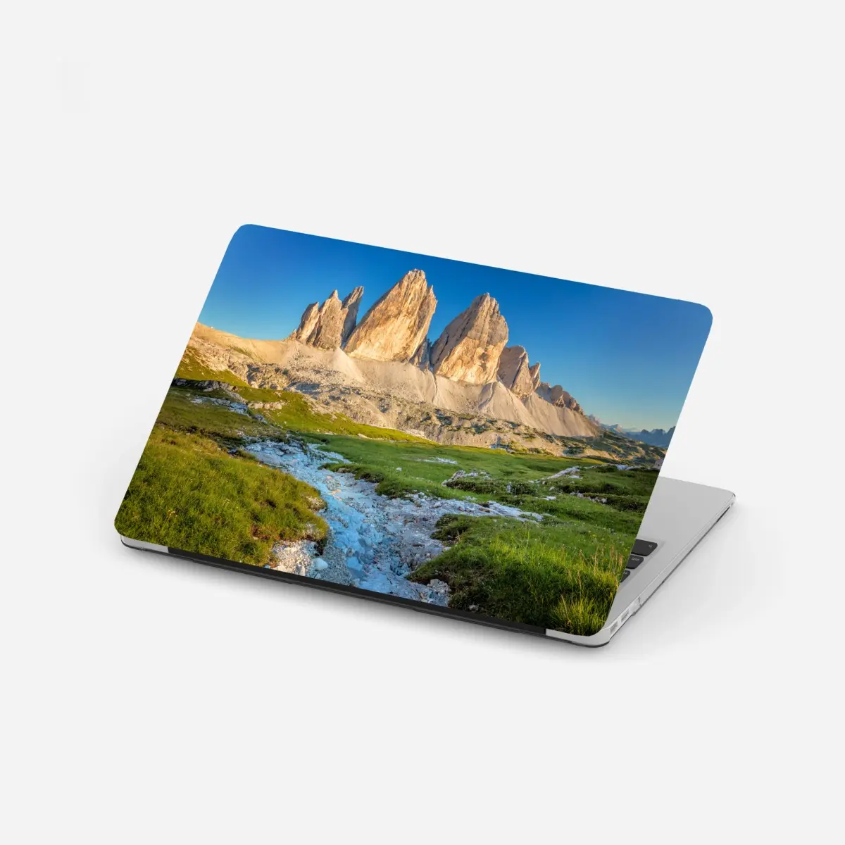 Adesivo per laptop vista monumentale delle Tre Cime di Lavaredo • Wallissimo®
