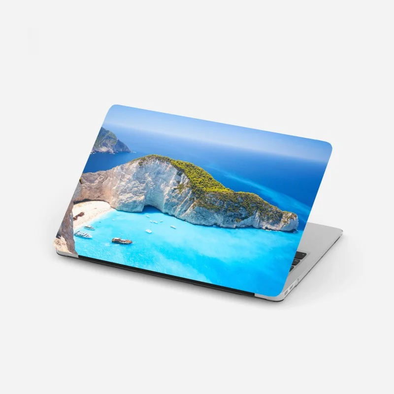 Adesivo per laptop oasi turchese: baia di Navagio, Zakynthos
