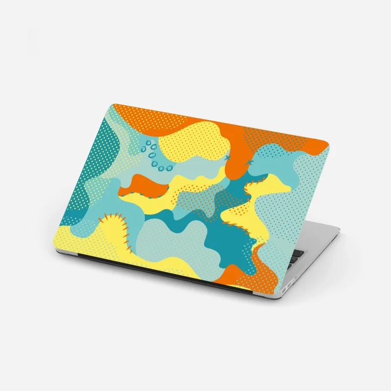 Adesivo per laptop composizione astratta pop art colorata