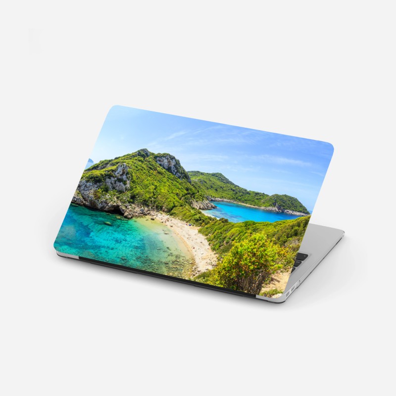 Adesivo per laptop caletta dal mare turchese