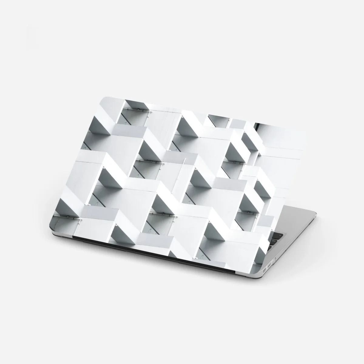 Adesivo per laptop geometria urbana in bianco • Wallissimo® Adesivo per laptop geometria urbana in bianco • Wallissimo®