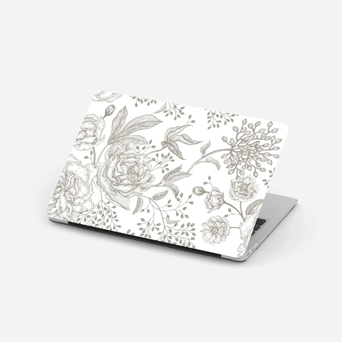 Adesivo per laptop motivo floreale classico con peonie • Wallissimo® Adesivo per laptop motivo floreale classico con peonie • Wallissimo®