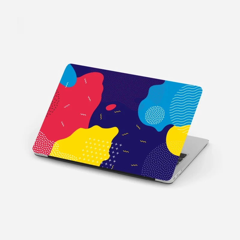 Adesivo per laptop motivo astratto pop dai colori vivaci