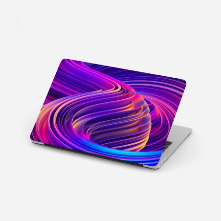 Adesivo per laptop vortice cromatico astratto • Wallissimo®